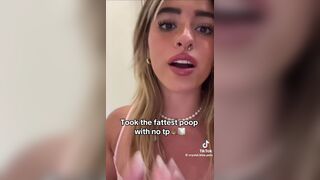 Girl just pooped a huge turd on TikTok