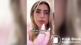 Girl just pooped a huge turd on TikTok