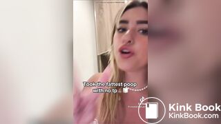 Girl just pooped a huge turd on TikTok