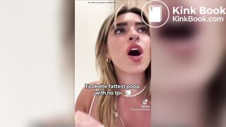 Girl just pooped a huge turd on TikTok