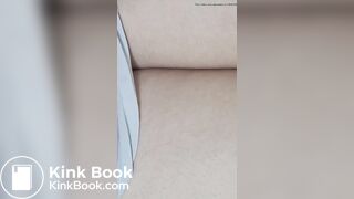 Korean girl painful pooping