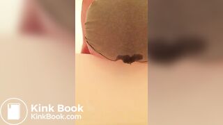 A poo in her grey undies..