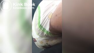 sexy girl shitting a lot in her diaper