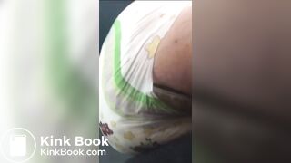 sexy girl shitting a lot in her diaper