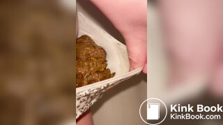 Pooping my panties and squishing it