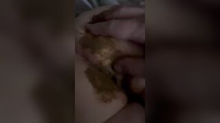 Drunk girl shits the bed