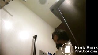 JAPANESE GIRL POOPS AT CAFE TOILET - video 15