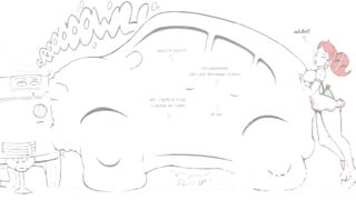 Girl vores and shits a bus!