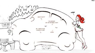 Girl vores and shits a bus!