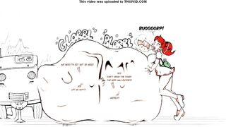 Girl vores and shits a bus!