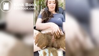 PERFECT GIRL DOES DIAPER POOPS AND SMEARING FUN