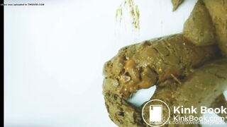 Large pile of turds in sink