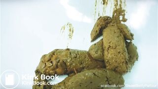 Large pile of turds in sink