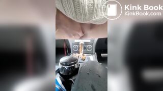 Sloppy Shit in Car