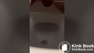 Girlfriend taking a big dump