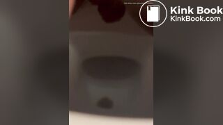 Girlfriend taking a big dump