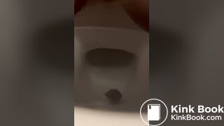 Girlfriend taking a big dump