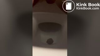 Girlfriend taking a big dump