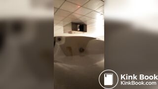 Desperate jogger absolutely blows up public toilet