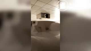 Desperate jogger absolutely blows up public toilet