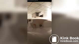 Desperate jogger absolutely blows up public toilet