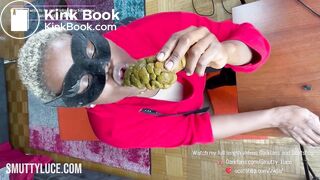 Legendary Ebony Messy Anal & Shit Face Riding Slave