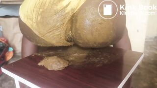 African ebony scat