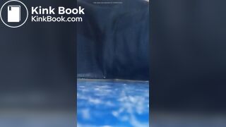 Thai girl short poop in bed room