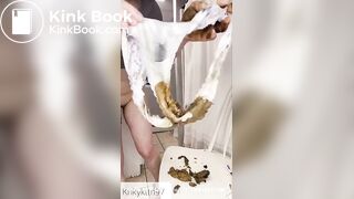 Poops her pants and fucks her ass