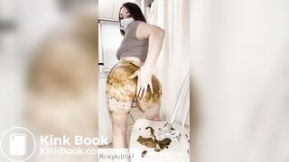 Poops her pants and fucks her ass