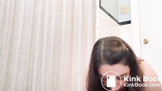 saggy boobs slut pooping her knickers and smearing shit