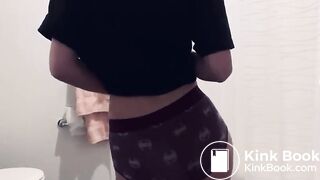 Hot Teen shits panties again