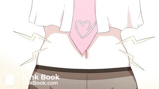 Cat girl soils her panties trying to get to the toilet