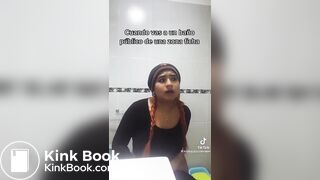 TikTok Latina Girl Wiping Selfie