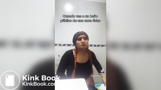 TikTok Latina Girl Wiping Selfie