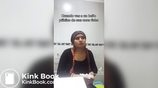 TikTok Latina Girl Wiping Selfie