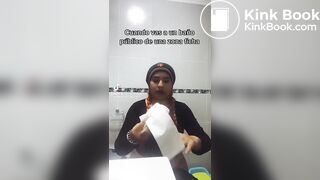 TikTok Latina Girl Wiping Selfie