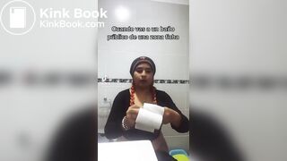 TikTok Latina Girl Wiping Selfie