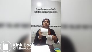 TikTok Latina Girl Wiping Selfie