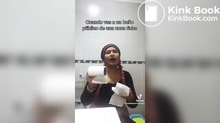 TikTok Latina Girl Wiping Selfie