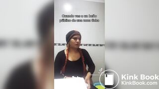 TikTok Latina Girl Wiping Selfie