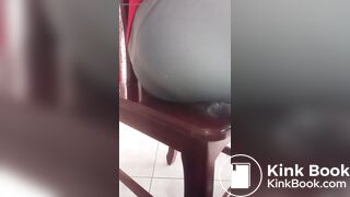 Thai girl sharting poop