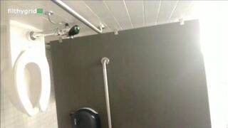 Brunette dropping a bomb