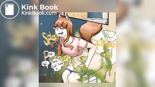 Girl fox farting and diarrhea