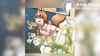 Girl fox farting and diarrhea
