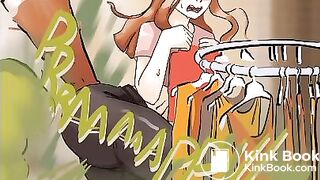 Girl fox farting and diarrhea