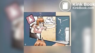 Girl fox farting and diarrhea