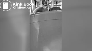 girl messes leggings on bus