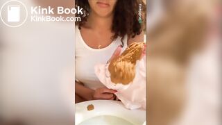 Stunning latina can't hold her diarrhea (compilation)