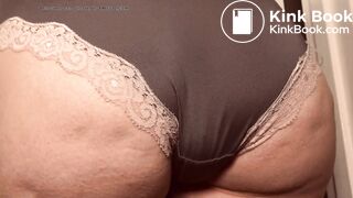 Hot brunett Girl shitting panties